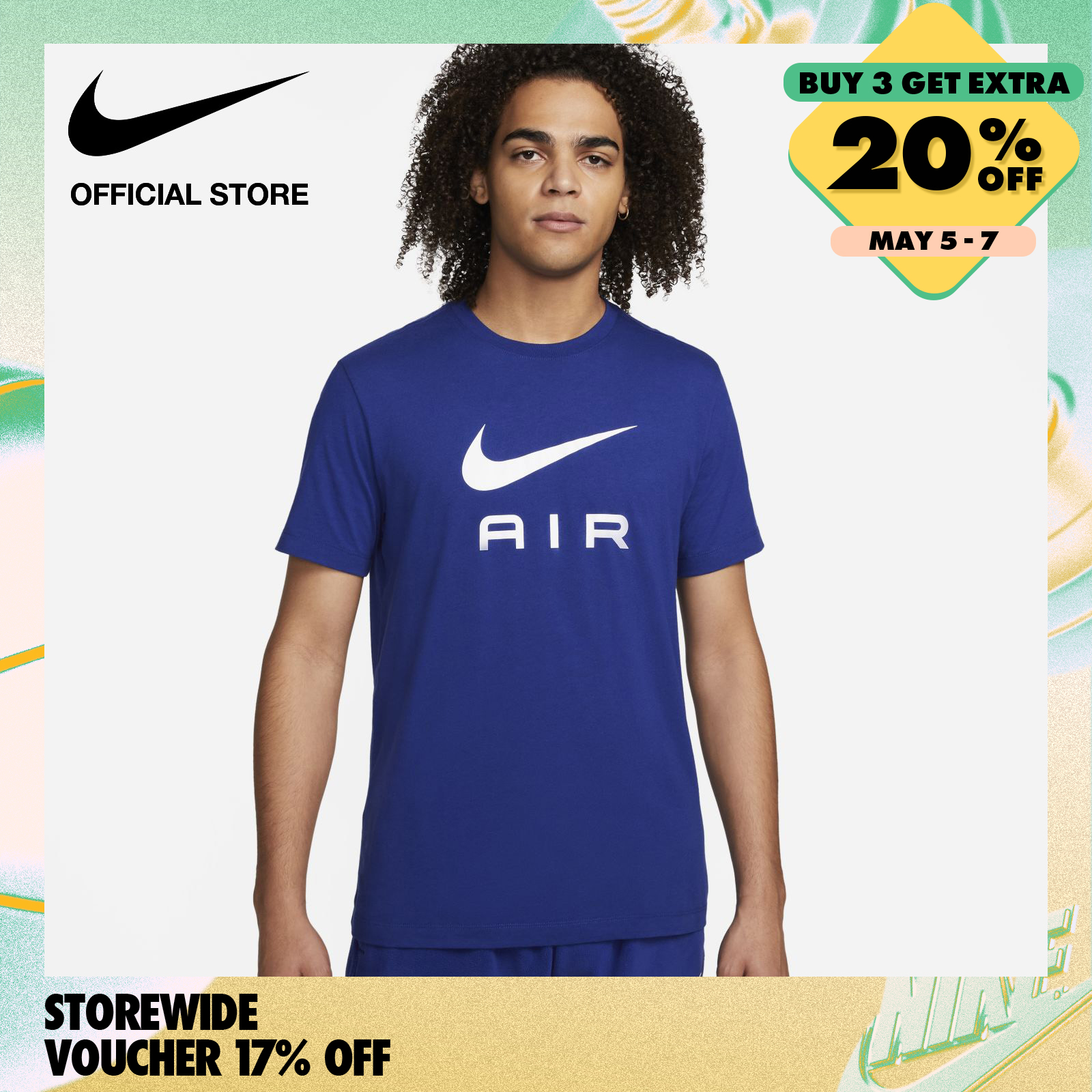 Nike Men's Sportswear Air T-Shirt - Deep Royal Blue